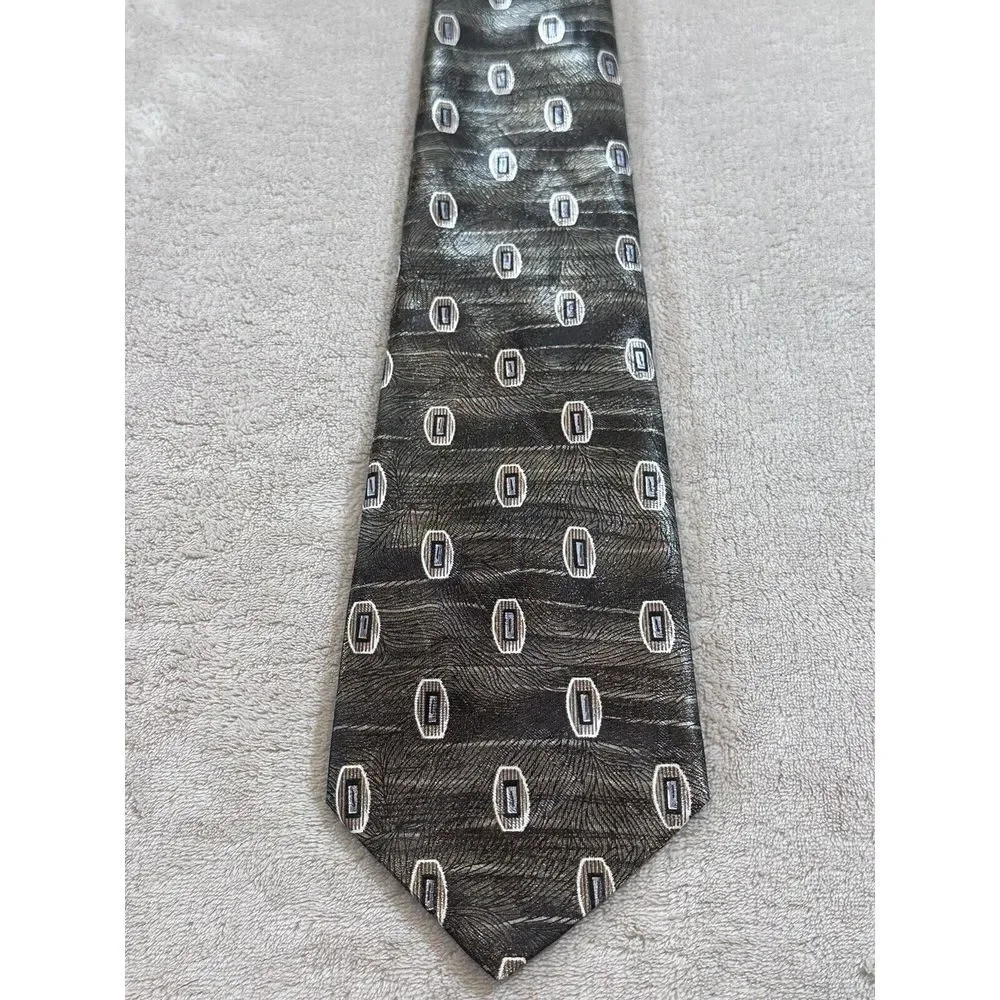 Stringbeans Men Neck Tie Classic Multicolor‎ Green 100% Polyester Made in USA